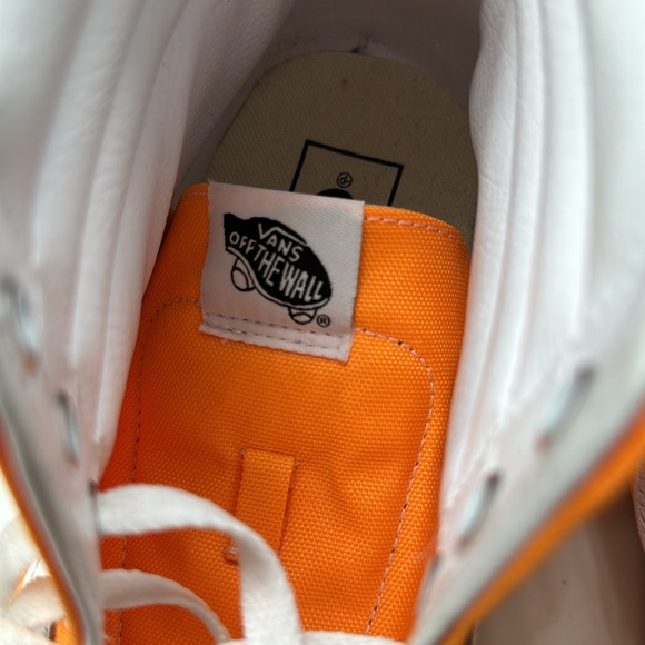 Vans Sk8-Hi Desert Sun Orange True White Sneakers Mens Size 12. - Picture 6 of 6